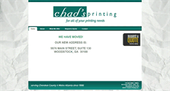 Desktop Screenshot of chadsprinting.com